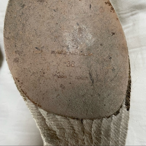 BALENCIAGA Arena Espadrille Ankle Wrap Gladiator Sandals - Picture 16 of 16